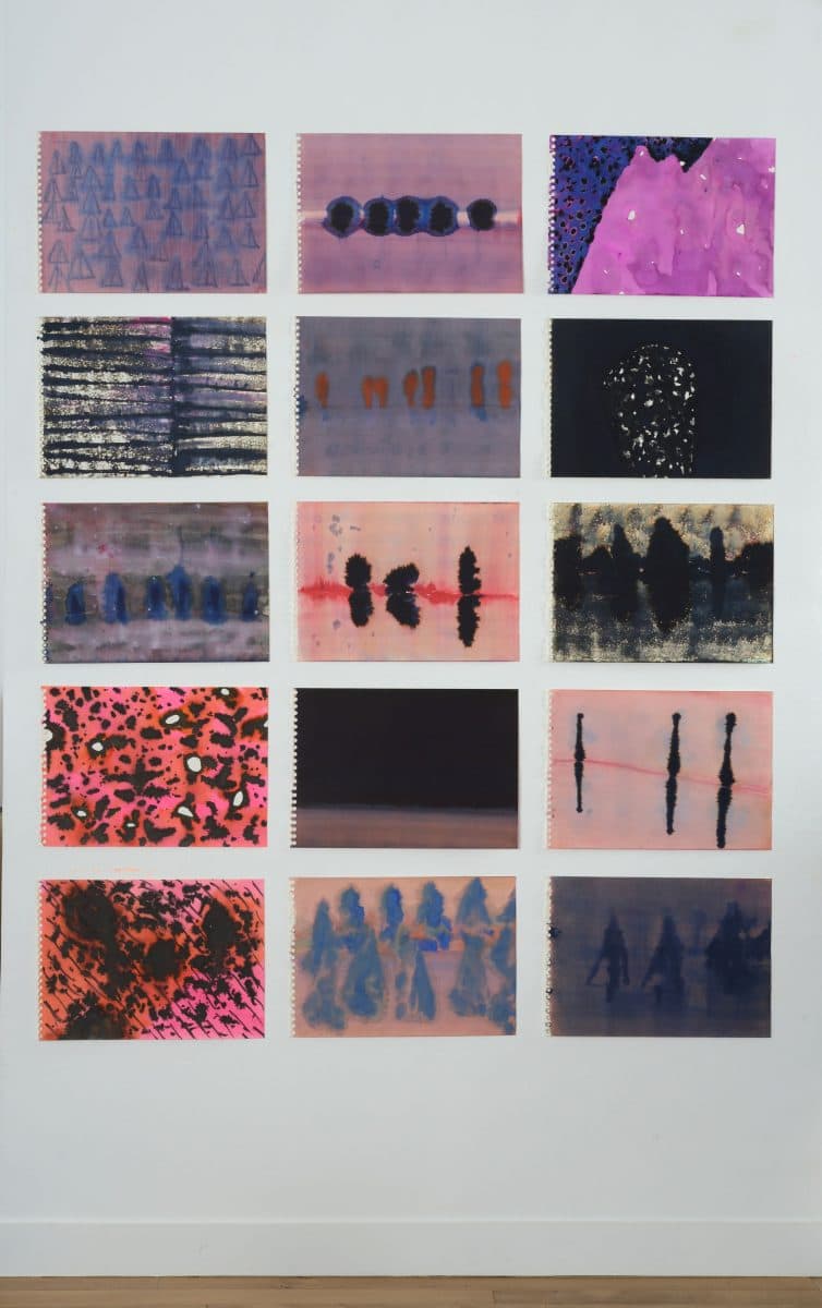 Land 3, encre, papier, 131 cm x 155 cm © Alexandre Baldrei 2010